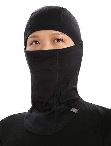 Dámské Čelenky Icebreaker Unisex Merino Oasis Balaclava Černé | CZ 1479LISH